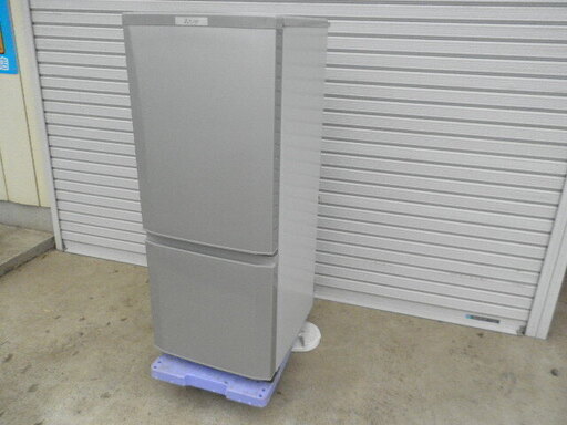 三菱MR-P15Z ２ドア １４６L冷凍冷蔵庫 ２０１６年 シルバー無料配送（つくば市から２０キロまで）