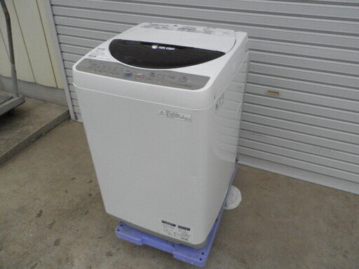 シャープ ６kg 全自動洗濯機 ES-GE60K２０１１年 無料配送（つくば市から２０キロまで