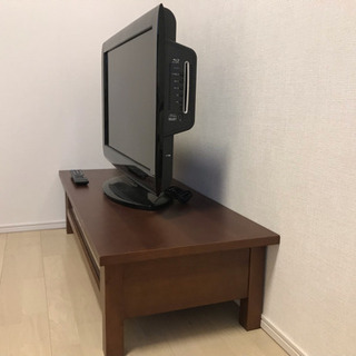 32型ブルーレイ内臓テレビ レグザ  無印テレビ台セットで！