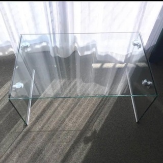 フランフラン　耐熱ガラス　ローテーブル
