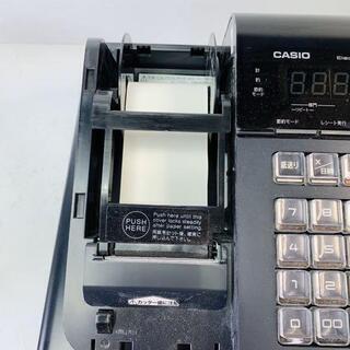 m712☆ カシオ 電子レジスター レジ SE-S20 CASIO ブラック 店舗 動作ok − 北海道
