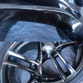 BRIDGESTONE　BALMINUM18インチアルミ　５穴　PCD114.3　225/50R/18スタッドレスタイヤ　ブラックメタリック　ハリヤー等に 