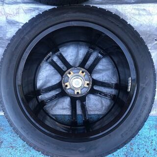 BRIDGESTONE　BALMINUM18インチアルミ　５穴　PCD114.3　225/50R/18スタッドレスタイヤ　ブラックメタリック　ハリヤー等に 