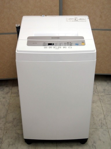 美品 アイリスオーヤマ 5kg 全自動洗濯機 IAW-T502E 予約タイマー カビ取り機能 部屋干しモード搭載 ☆2018年製