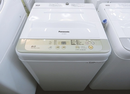 【配送・設置無料】☆美品☆ 2017年製 パナソニック/Panasonic NA-F60B10 洗濯機 6kg ジモティーだけの特別価格!