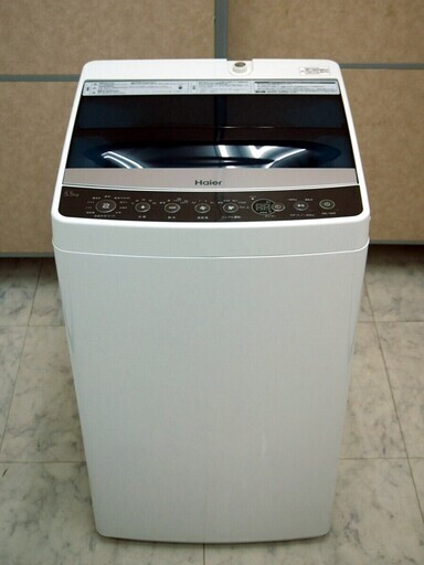 美品 ハイアール Haier 簡易乾燥機能付洗濯機 5.5kg JW-C55A お急ぎコース しわケア脱水 槽洗浄機能搭載 ☆2018年製