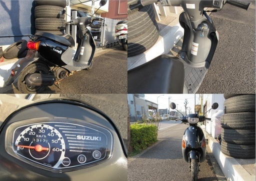 埼玉川口発！スズキ レッツ4 ブラック 4サイクル 即引渡し可能 埼玉