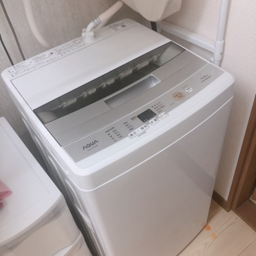 洗濯機　使用期間一年\tAQW-S45E-W 全自動洗濯機 ホワイト [洗濯4.5kg /乾燥機能無 /上開き] 型番\tAQWS45E