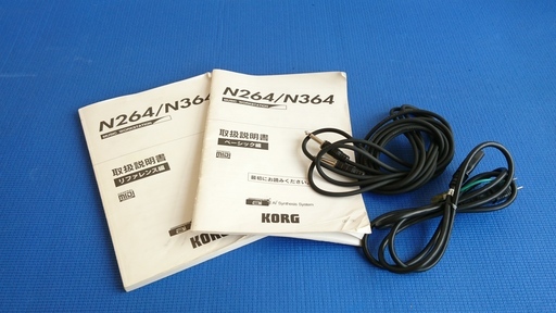 173.KORG コルグ 購入 シンセサイザー N364＋モニタースピーカ Vestax 