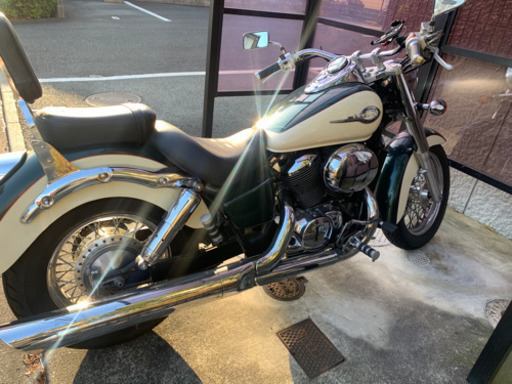 【車検一年以上】シャドウ400  クリーム\u0026グリーン