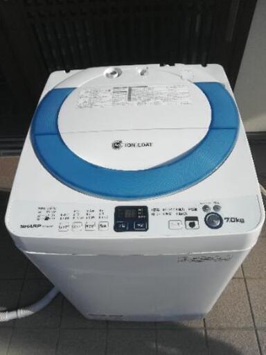 SHARP　全自動洗濯機【たっぷり７キロ】