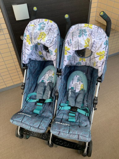 コサット　双子用　2人用　ベビーカー