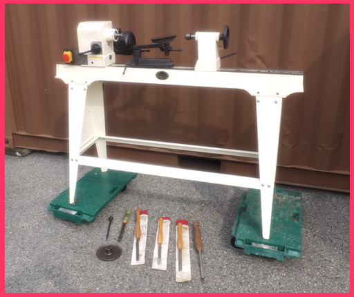 [N0220A] KERV カーブ 木工旋盤 LM1000 刃物付 動作品 電動工具 大工道具