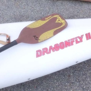 [N0221E引] HYDRA ハイドラ 1人乗りカヤック ドラゴンフライⅡ パドル KTJ moll Dynamic付 引取限定