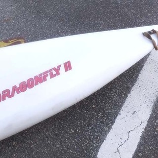 [N0221E引] HYDRA ハイドラ 1人乗りカヤック ドラゴンフライⅡ パドル KTJ moll Dynamic付 引取限定