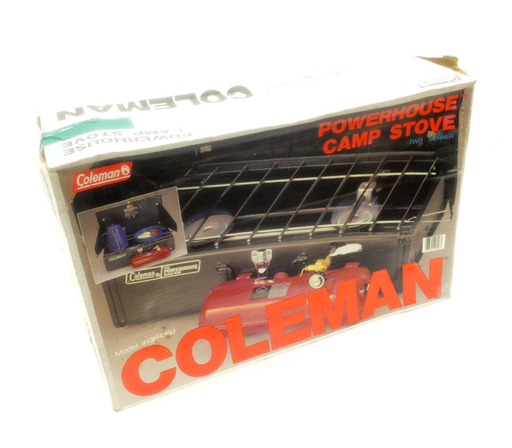 N0221A] 未使用 コールマン ツーバーナーパワーハウスストーブコンロ 