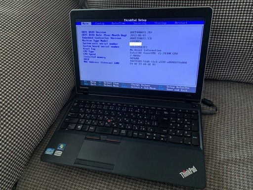 交渉成立【ジャンク】 Lenovo ThinkPad E520 Core i5