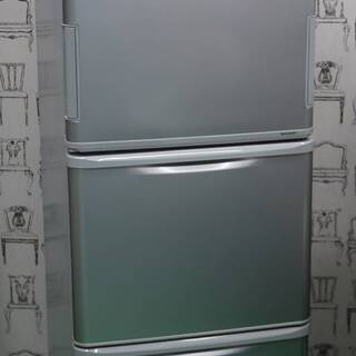 美品 19年 シャープ 3ドア 冷蔵庫 SJ-W351E-S 350L シルバー どっちもドア