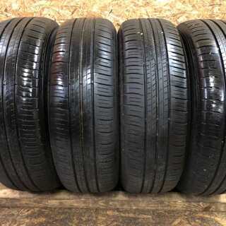 DUNLOP ENASAVE EC300+ 195/65R15 15インチ 夏タイヤ 4本 2019年製 バリ溝 プリウス アイシス ノア等 (TA159) クレジットカード QR決済可能