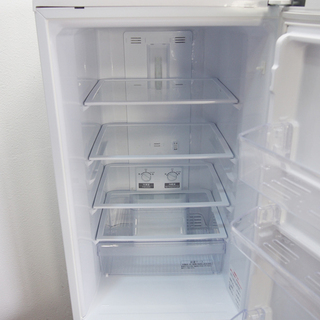 配達設置無料！ 2017年製 大きめ168L 2ドア冷蔵庫 ホワイトカラー BL33