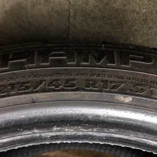 CHAMPIRO GTX Pro GT 215/45R17 17インチ 夏タイヤ 4本 2016年製 バリ