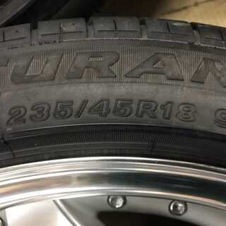 BS TURANZA ER33 235/45R18】夏タイヤ 4本【KAISER FM032 B.I.M 社外