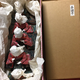 京雛一五人揃(七段)飾　京雛人形・雛壇一式セット　ひな人形　お雛様　日本人形　古美術　骨董品