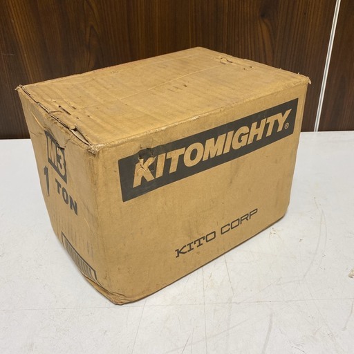 ヤ7037　☆未使用品☆キトー/KITO チェーンブロック　1ｔ/1000㎏　M3型-495