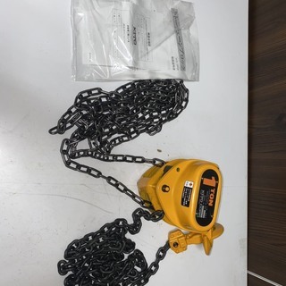 ヤ7038　☆未使用品☆キトー/KITO チェーンブロック　1ｔ/1000㎏　M3型-495