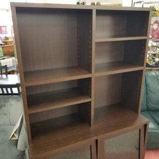 中古 ハイタイプ四つ脚フラップ収納 多目的棚 魅せる収納 本棚