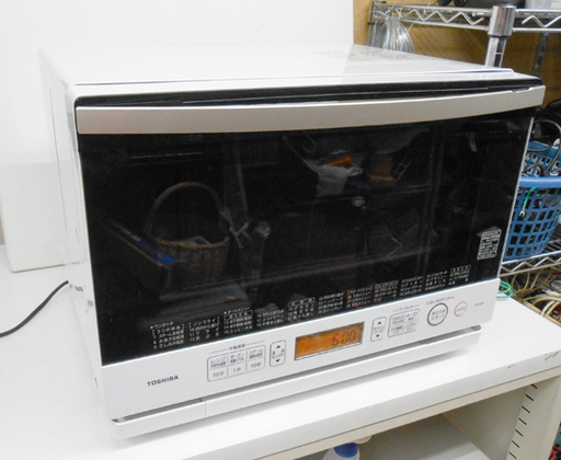 東芝 電子レンジ  ER-ND8 過熱水蒸気オーブン 26L 石窯ドーム グランホワイトTOSHIBA ☆ PayPay(ペイペイ)決済可能 ☆ 札幌市 清田区 平岡
