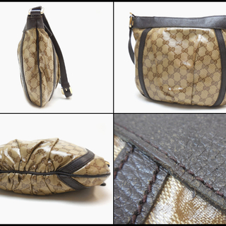 GUCCI グッチ GGクリスタル レザー ショルダーバッグ 265691