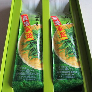 緑茶（茶葉）150g×２袋、砂糖1kg×2袋