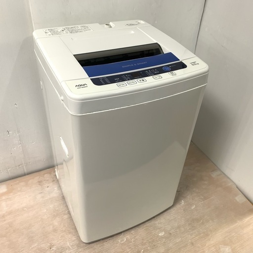 中古 風乾燥機能 洗濯機 槽洗浄機能 6.0kg ハイアール アクア AQW-S60B 2013年製 一人暮らし 二人暮らし まとめ洗い ちょっと大きい 6ヶ月保証付き