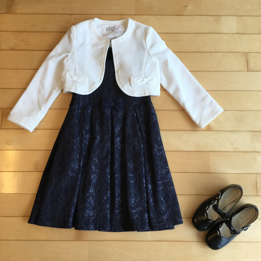 ★購入者決定致しました★卒園・入学式 anyFAM ジャケット\u0026ワンピース\u0026靴(3点セット)