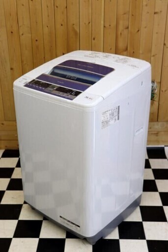 配達込み　全自動洗濯機　HITACHI　BW-7TV　2015年製　7.0kg　ブルー　ビートウォッシュ　住まい　洗濯　送風乾燥