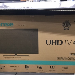 1年保証！未使用！Hisense（ハイセンス） 4K対応液晶テレビ 50A6500 50