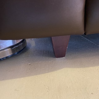 ソファ ハイバックソファ 2P 2.5P 茶 中古品