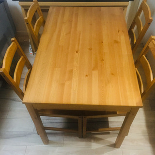 IKEA イケア JOKKMOKK ヨックモック ダイニング 5点セット テーブル イス チェア 机 椅子