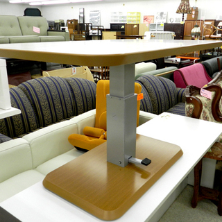 昇降式テーブル ライトブラウン ニトリ 高さ56～72cm NITORI ☆ PayPay