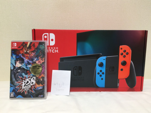 ●「Nintendo Switch ネオンブルー」 + ペルソナ5 スクランブル