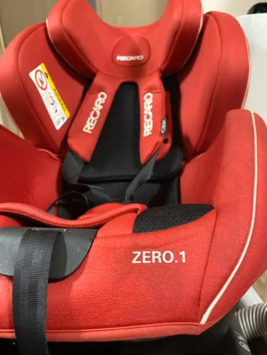 【値下げ可能】RECARO チャイルドシート ゼロワンセレクト　コーラルレッド ISOFIX】レカロ チャイルドシート ゼロワン セレクト コーラルレッド