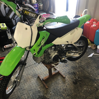 KLX110 雪中仕様　大人仕様　絶好調
