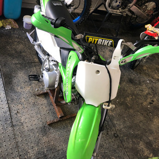 KLX110 雪中仕様　大人仕様　絶好調