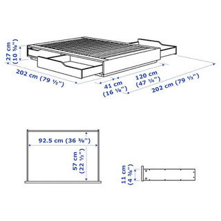 ベッド 価格変更 IKEAベットフレーム ベットボード