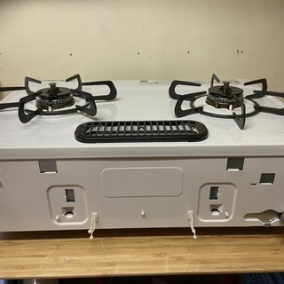 エココロ上北沢☆パロマ 2口ガスコンロ LPガス 2018年製（K0224H1）