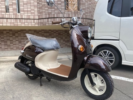 ☆新車のような輝きです。新品ヤマハ純正部品多数☆ヤマハ　ビーノ　ブラウン　4サイクル　鹿児島市