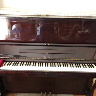 ★美品！日本製アトラス　アップライトピアノ　猫足　ローズレッド
