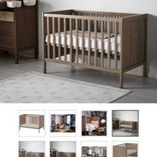お届け無料】IKEA ベビーベッド マットレス他7点セット
