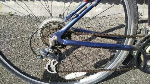 トレック クロスバイクライト付き、サドル新品交換済み 人気 